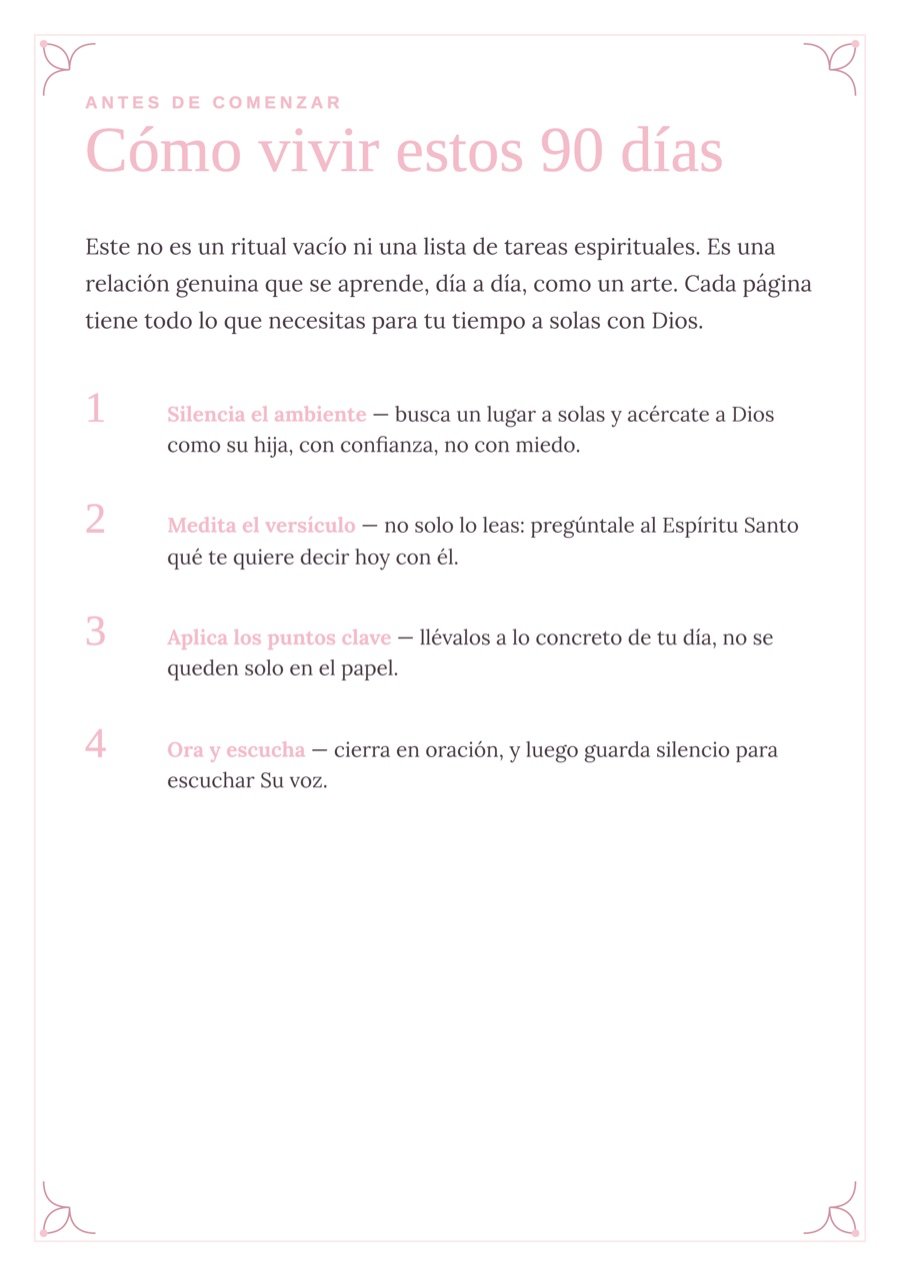 Antes de comenzar - Cómo vivir estos 90 días