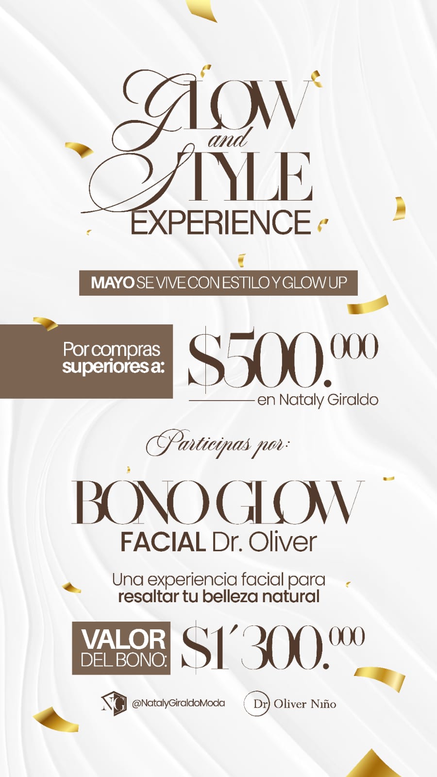 Promoción Nataly Giraldo - Bono Glow Facial con estilo y glamour