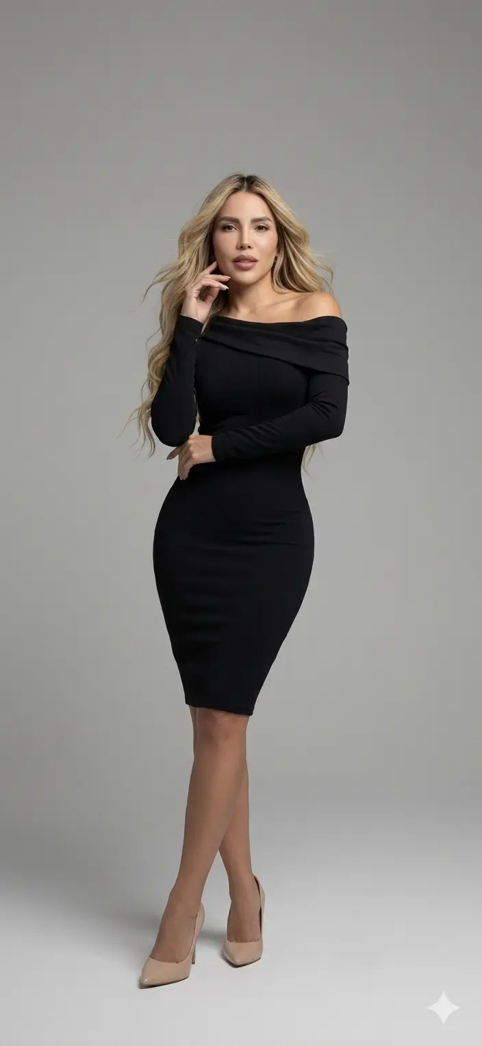 Mujer con postura erguida y elegante